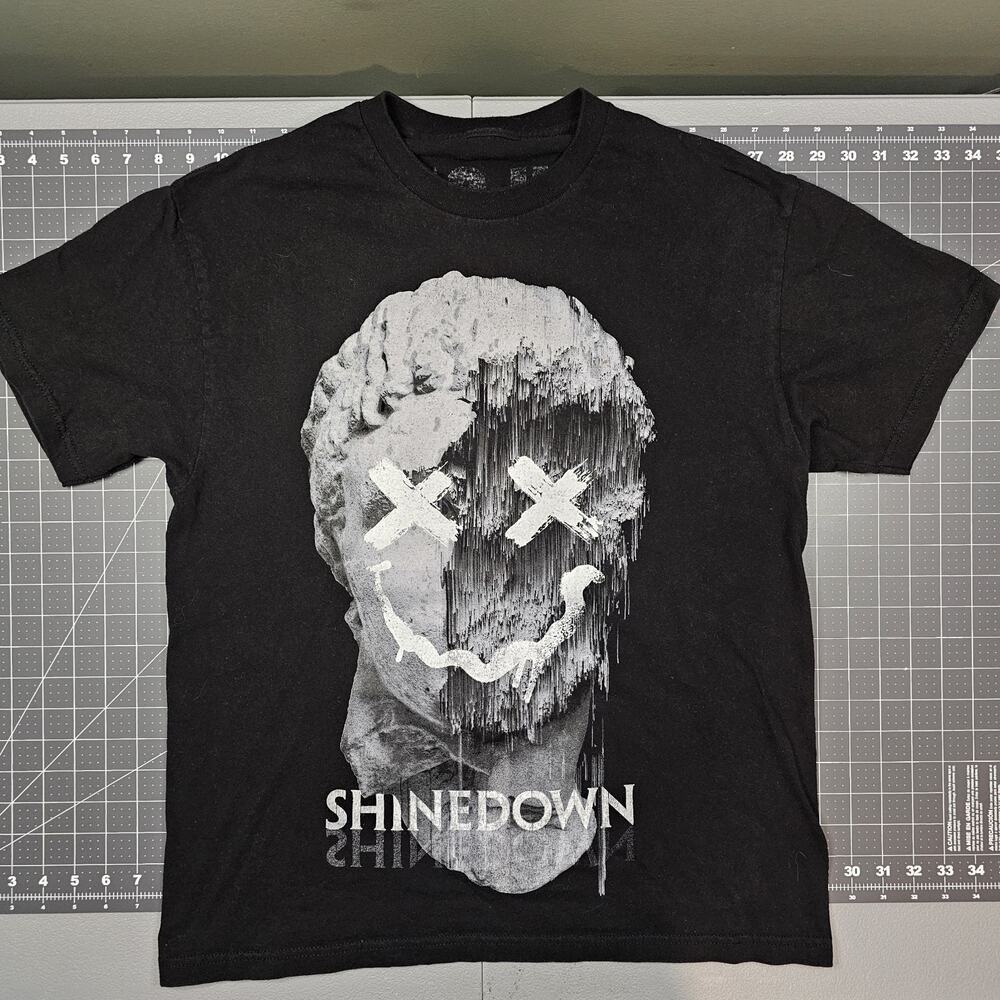 Shinedown Tshirt Medium X'd Eyes Black Dead Don't Die Band Streetwear Metal Y2K